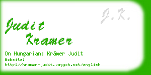 judit kramer business card