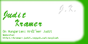 judit kramer business card